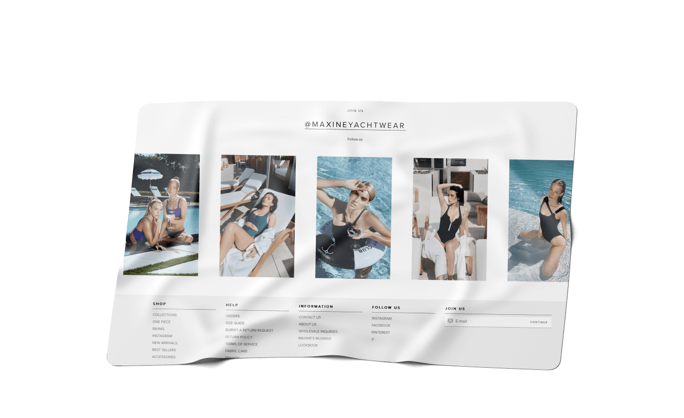 Maxine Yachtwear Long Scroll
